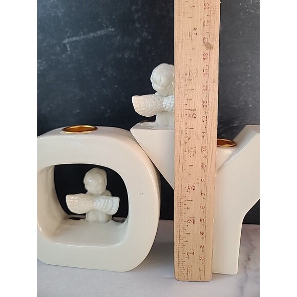 Ceramic Joy Candle Holders 3 Piece Set - Picture 7 of 10